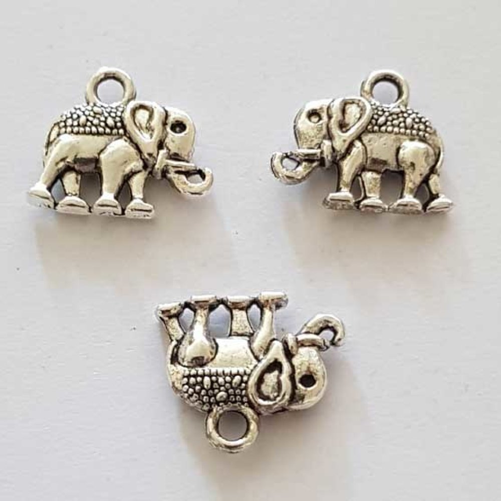 Breloque Éléphant N°10 Argent