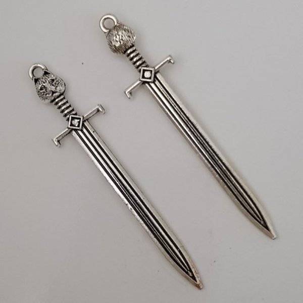 Charm Spada Ascia da guerra N&deg;02 Argento