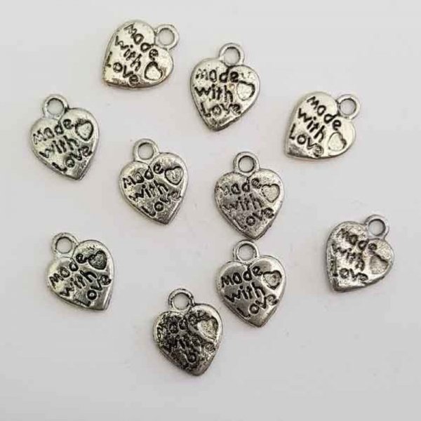Ciondoli a cuore N&deg;10 x 10