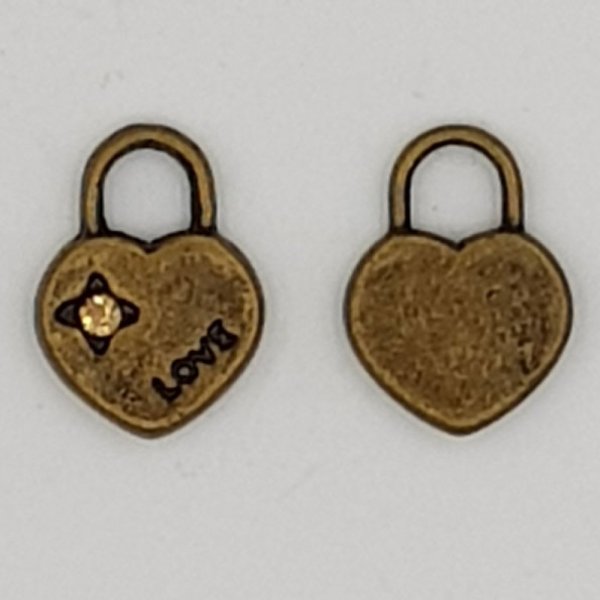 Ciondoli a cuore N&deg;14 B e Strass