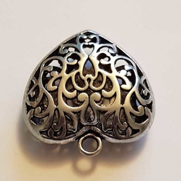 Breloques C&oelig;ur N&deg;43 Argent