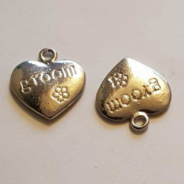 Breloques C&oelig;ur N&deg;51 Argent