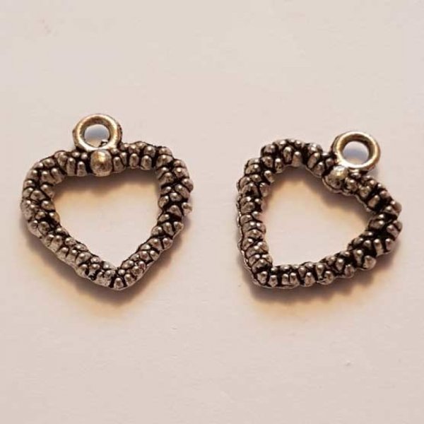 Breloques C&oelig;ur N&deg;54 Argent