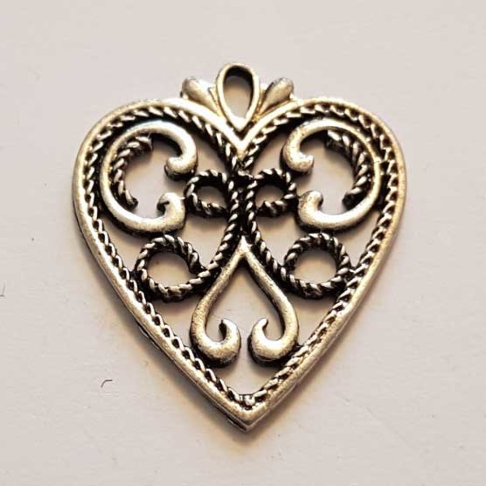 Breloques Cœur N°67 Argent