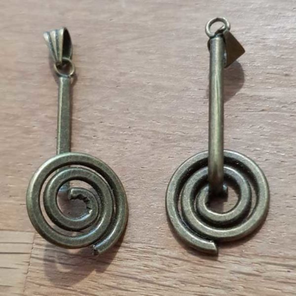 PM Chiusura a spirale in bronzo