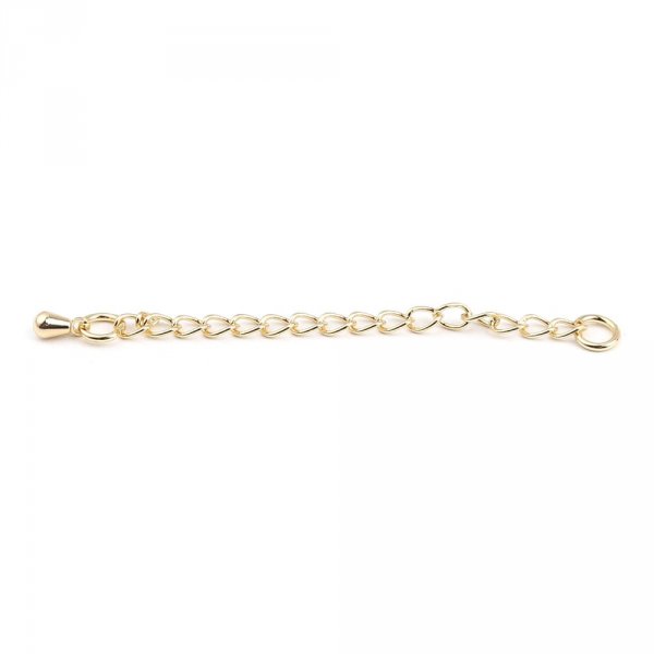 Bracciale in rame placcato oro Collana Catena di estensione