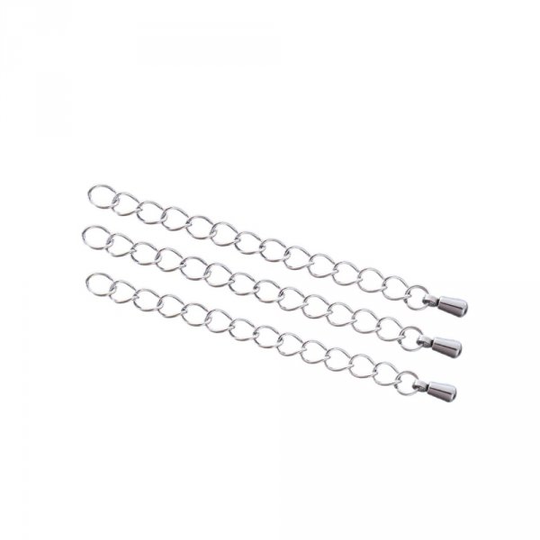 Catena di prolungamento per collana in acciaio inox 6 cm N&deg;02