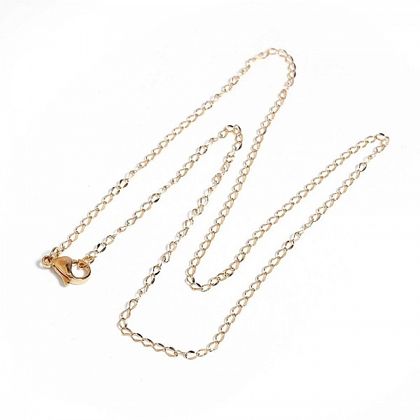 Collana N&deg;07 in acciaio inossidabile, 45 cm (18")