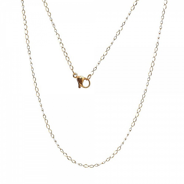 Collana N&deg;07 in acciaio inossidabile, 45 cm (18")