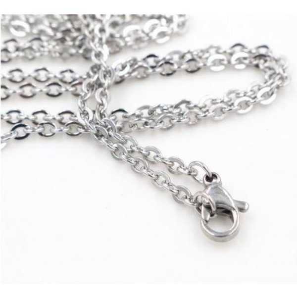 Collana N&deg;08 in acciaio inox 50 cm