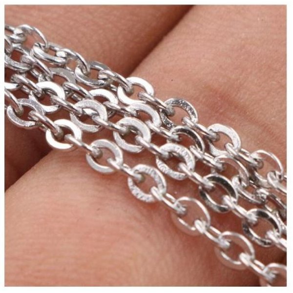 Collana N&deg;08 in acciaio inox 50 cm