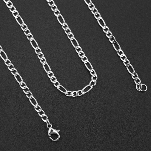 Collana N&deg;11 in acciaio inox 55 cm