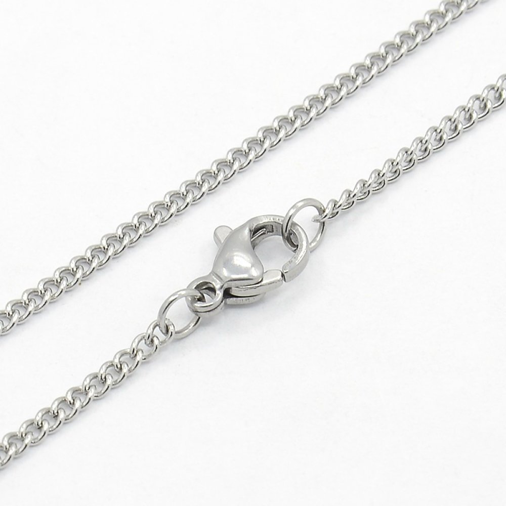 Collana N°14 in acciaio inox 45 cm