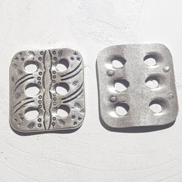 Connettore rettangolare Zamak N&deg;01 Argento