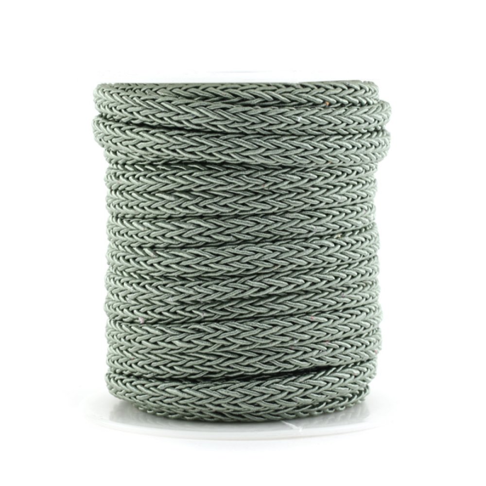 Corde polyester Regaliz 8 x 10 mm Olivine Clair