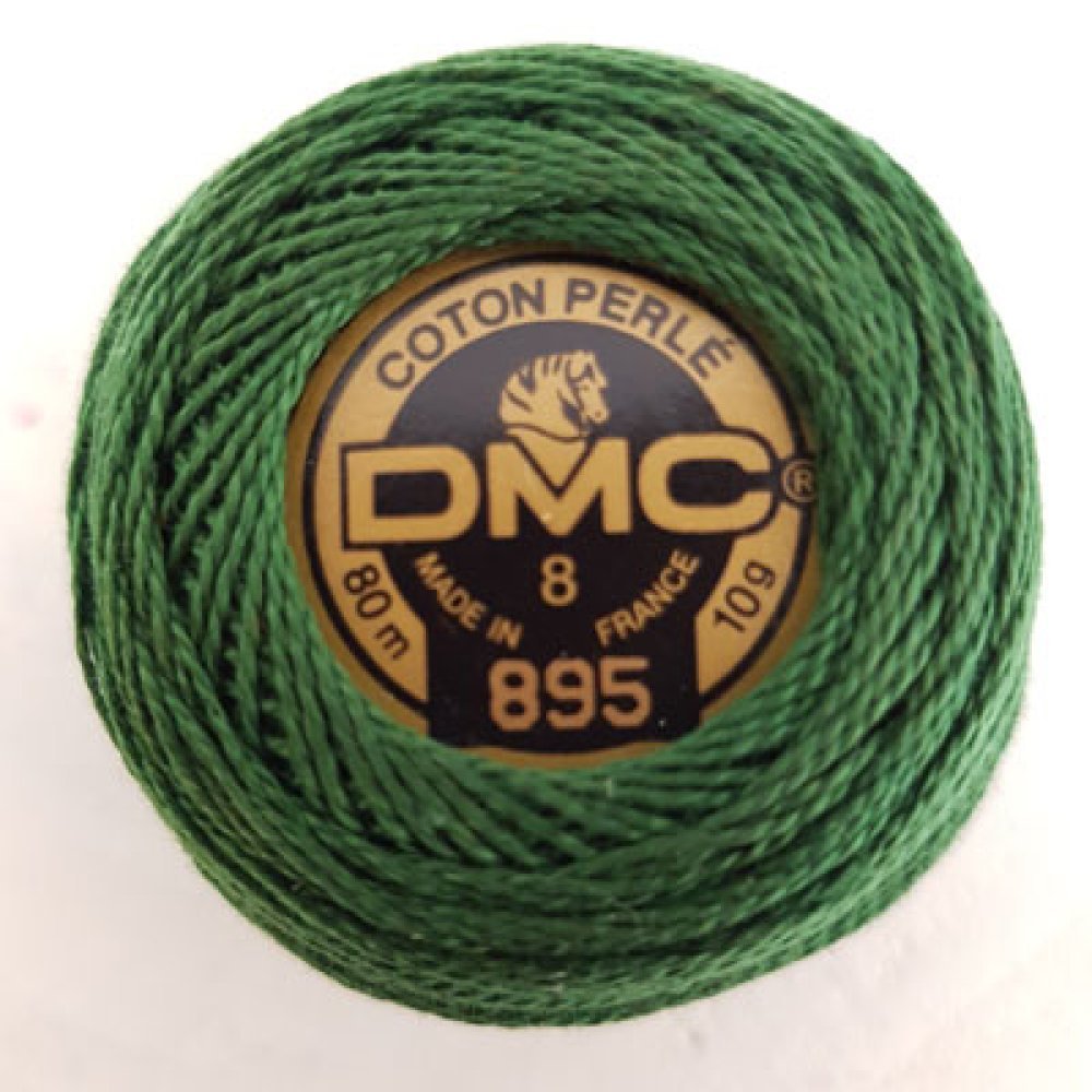 Perline di cotone da ricamo su rocchetto, DMC n. 8 - 10 g