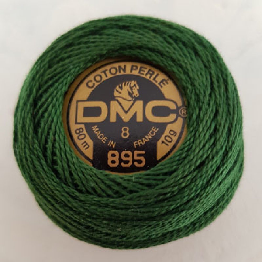 Perline di cotone da ricamo su rocchetto, DMC n. 8 - 10 g