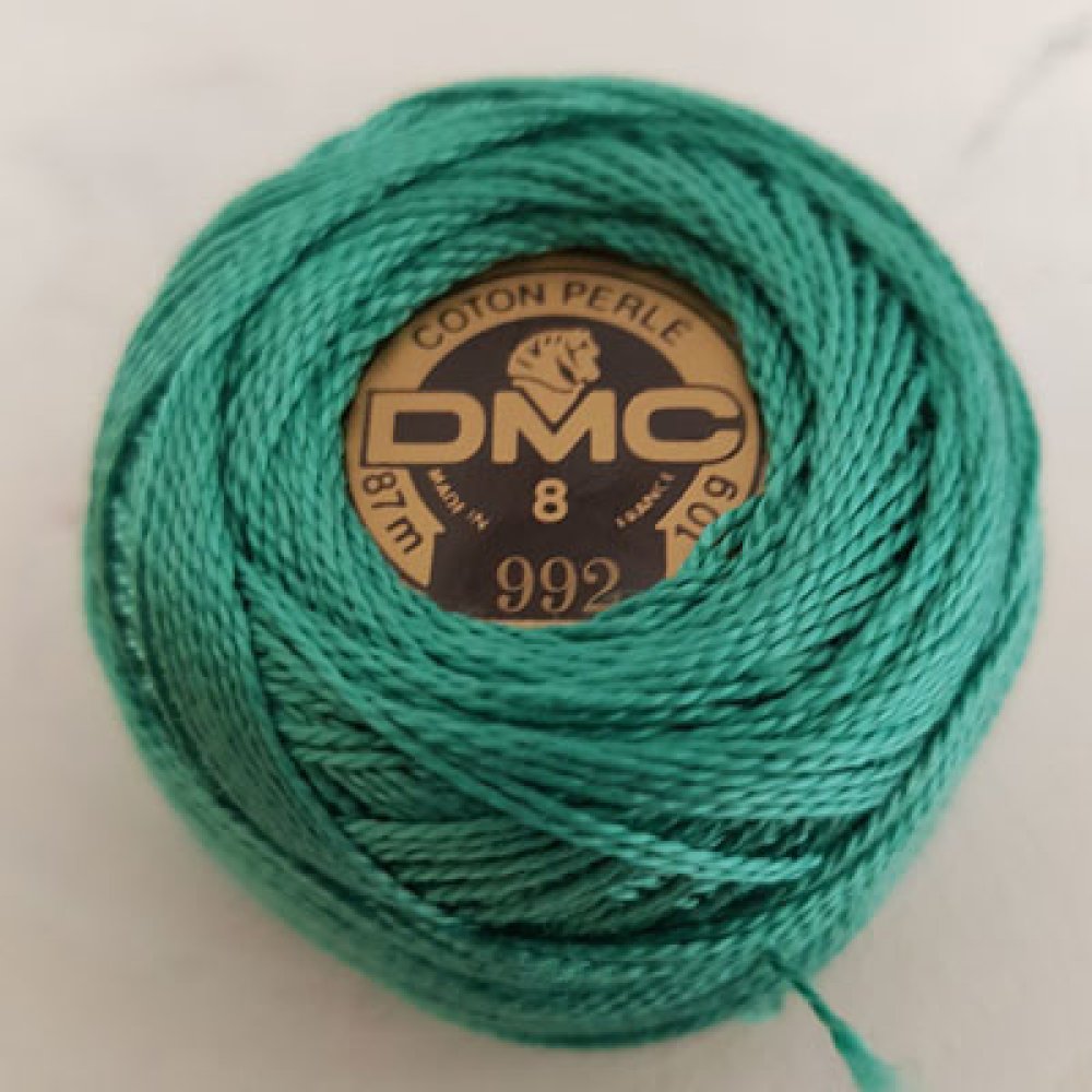 Perline di cotone da ricamo su rocchetto, DMC n. 8 - 10 g