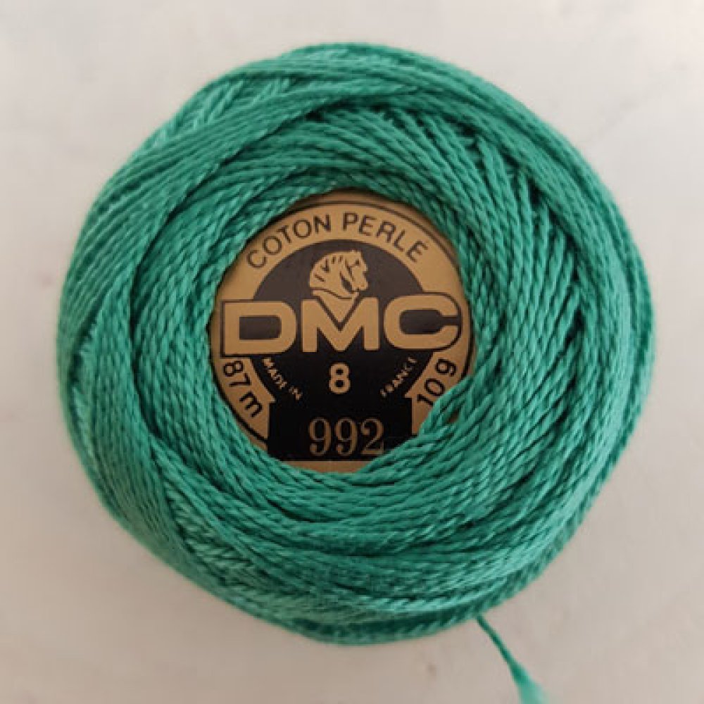 Perline di cotone da ricamo su rocchetto, DMC n. 8 - 10 g