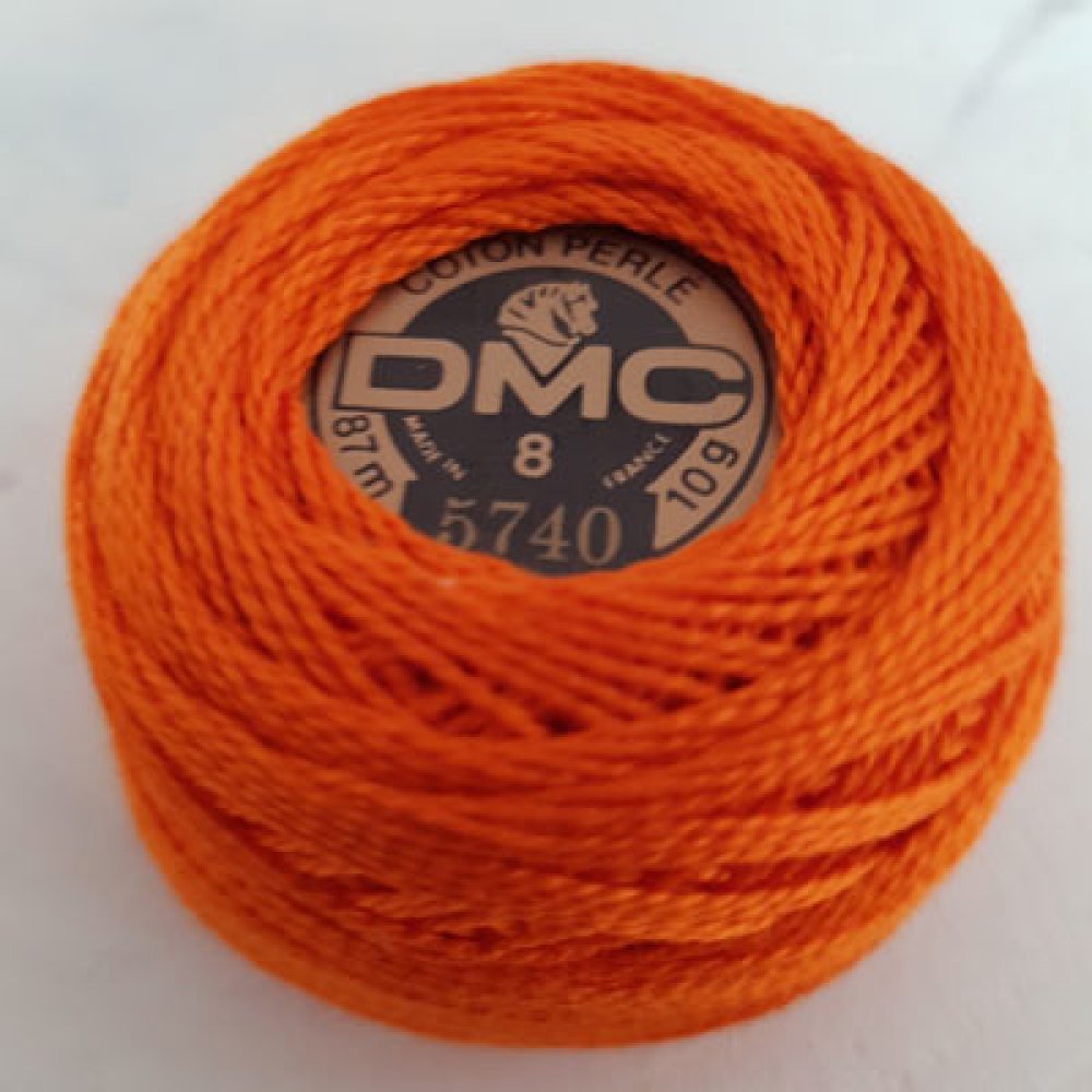 Perline di cotone da ricamo su rocchetto, DMC n. 8 - 10 g