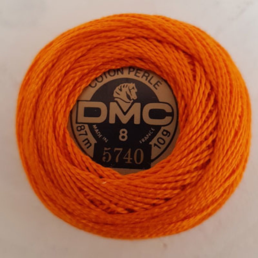 Perline di cotone da ricamo su rocchetto, DMC n. 8 - 10 g