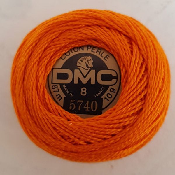Perline di cotone da ricamo su rocchetto, DMC n. 8 - 10 g