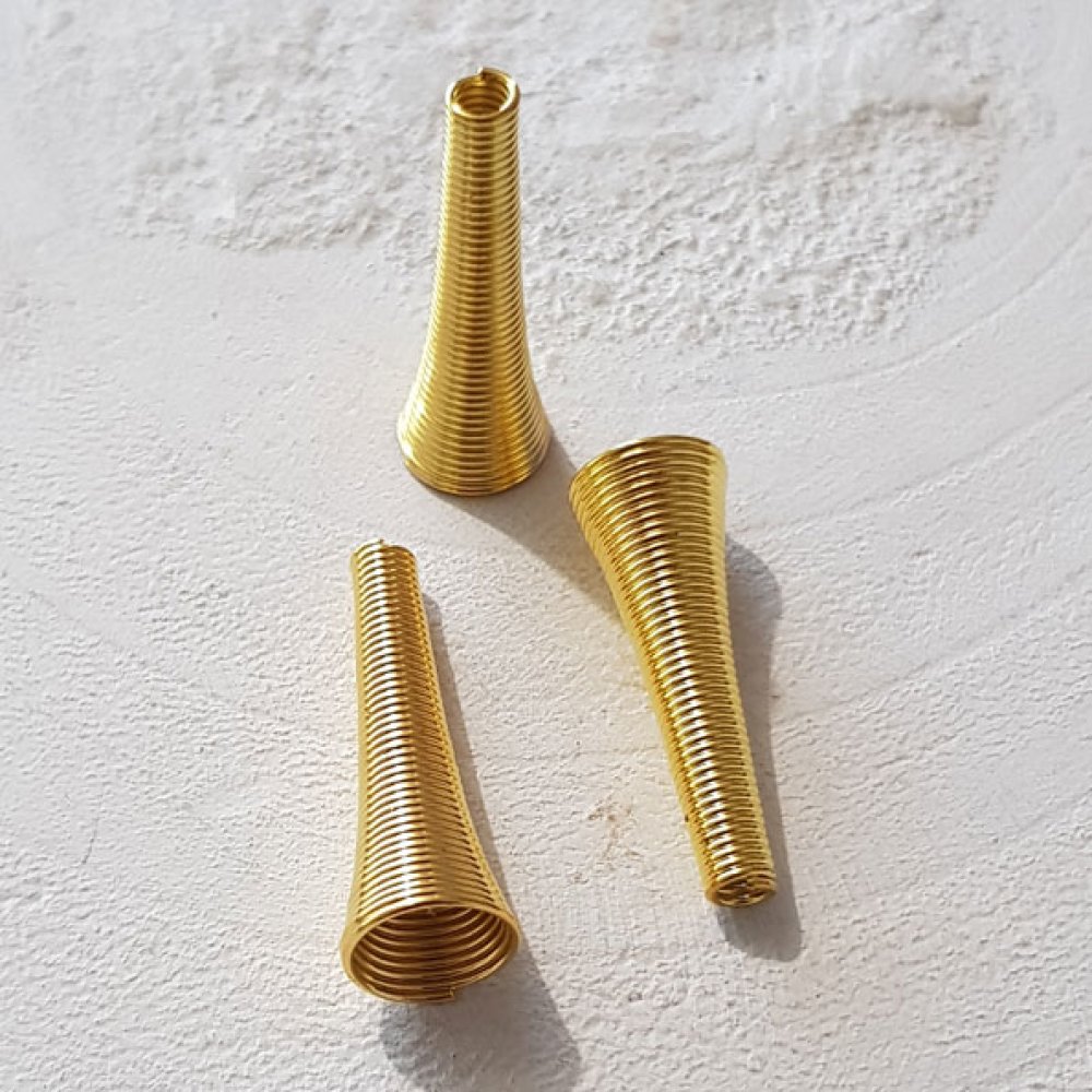 Coppa a cono a spirale N°01 X 2 pezzi Oro.