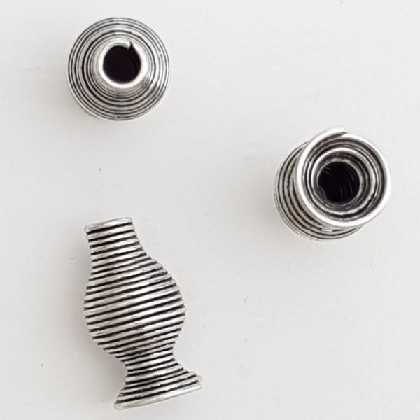 Coppa a spirale a cono N&deg;10 Argento invecchiato.