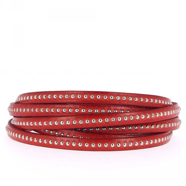 Palla di cuoio Khaki 06 mm con catena a palline senza nichel per 20 cm