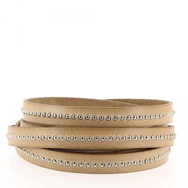 Pelle 10 mm Ball Sand con catena a palline nichel free per 20 cm