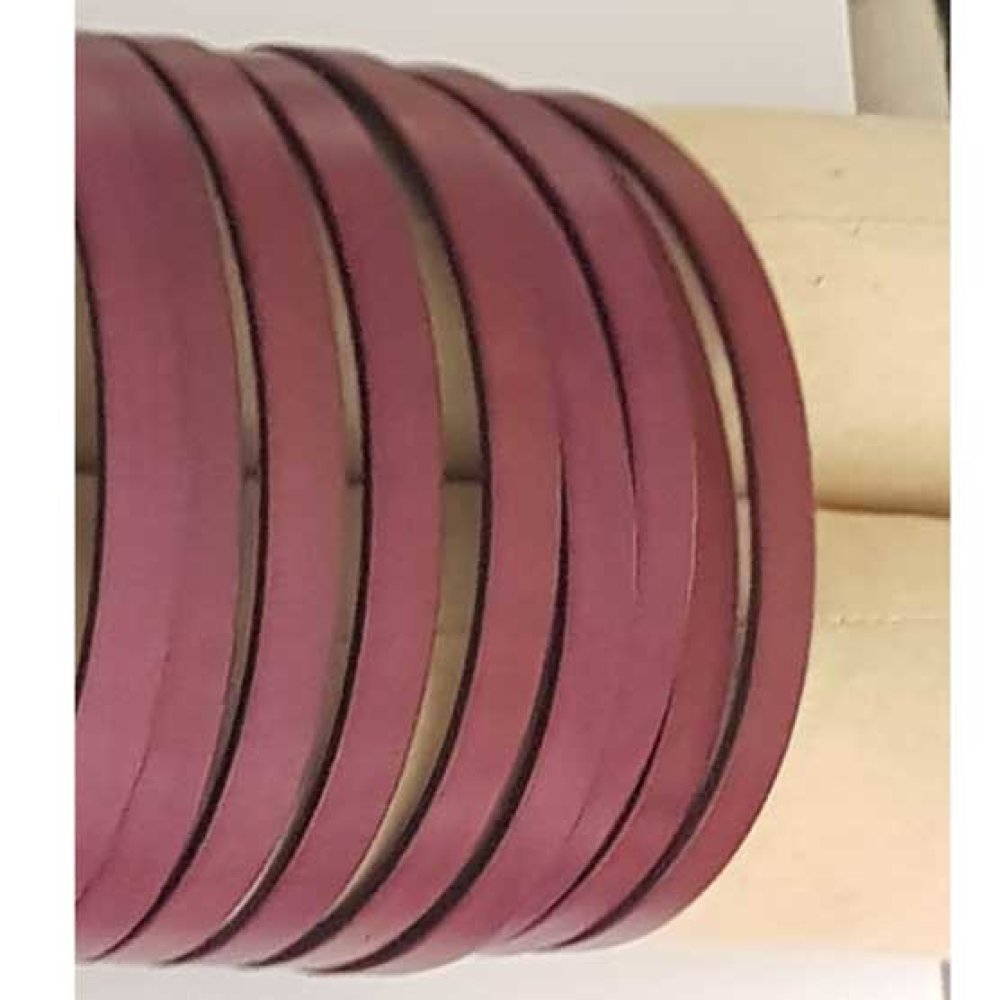 Pelle piatta prugna 10 mm per 20 cm liscia