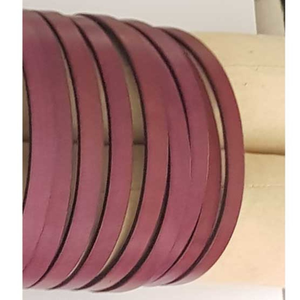 Pelle piatta prugna 10 mm per 20 cm liscia