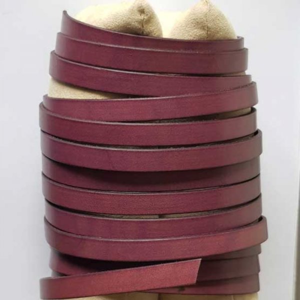 Pelle piatta prugna 10 mm per 20 cm liscia