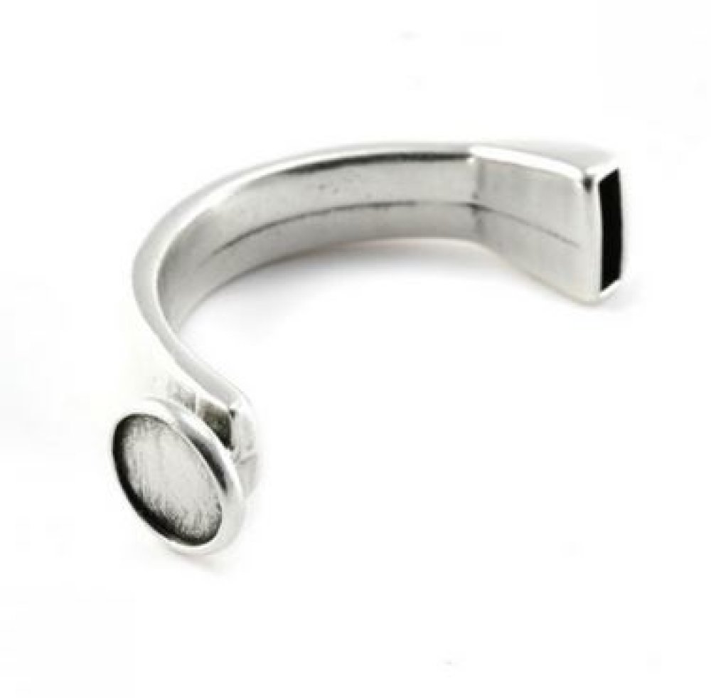 Mezzo bracciale in zama 12 mm x 03 mm