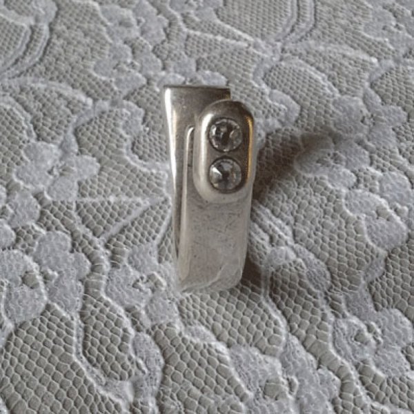 Mezzo bracciale in zama 10 mm x 05 mm