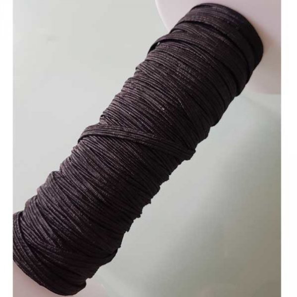 Maschera piatta elastica 5 mm nera n&deg;03 al metro