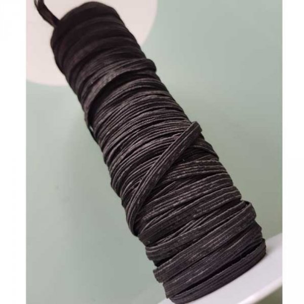 Maschera piatta elastica 5 mm nera n&deg;03 al metro