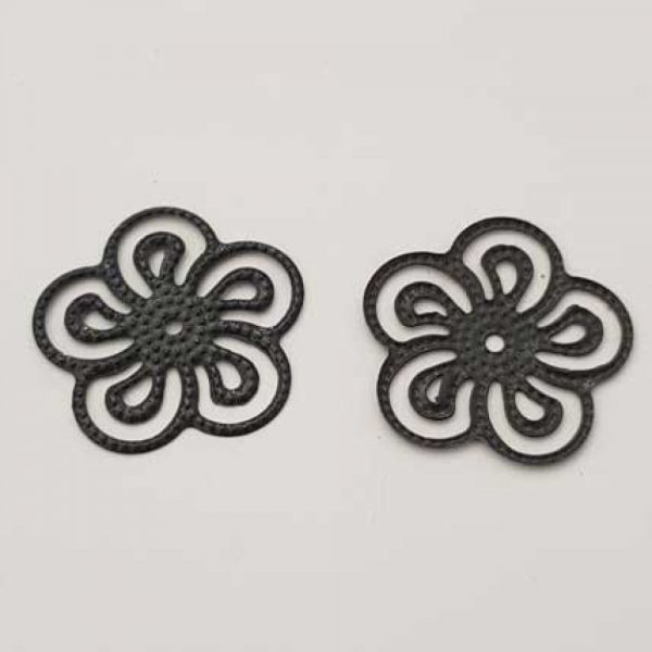 Estampe N&deg;03 Rosace Anthracite 25 mm