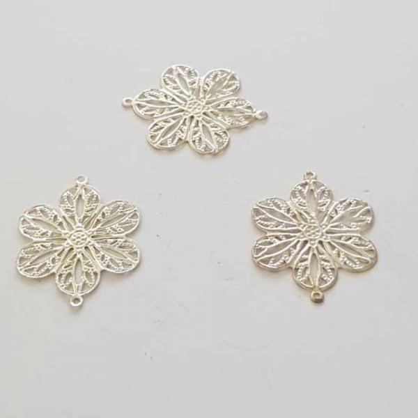 Estampe N&deg;05 Feuille Argent 26 x 20 mm