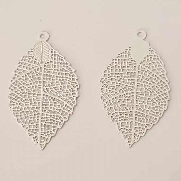 Estampe N&deg;14 Feuille 39 mm Blanc