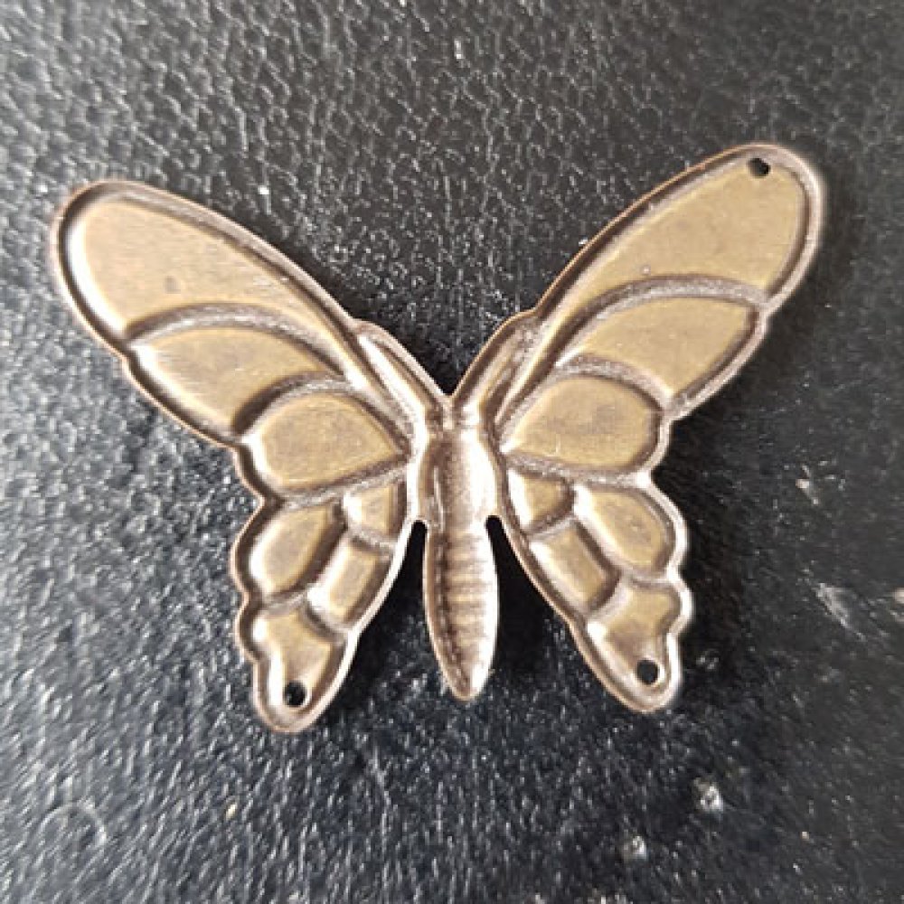 Timbro in bronzo con filigrana a farfalla N°07