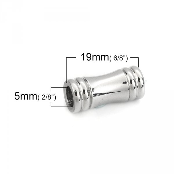 Chiusura magnetica in acciaio inox 05 mm Argento N&deg;02