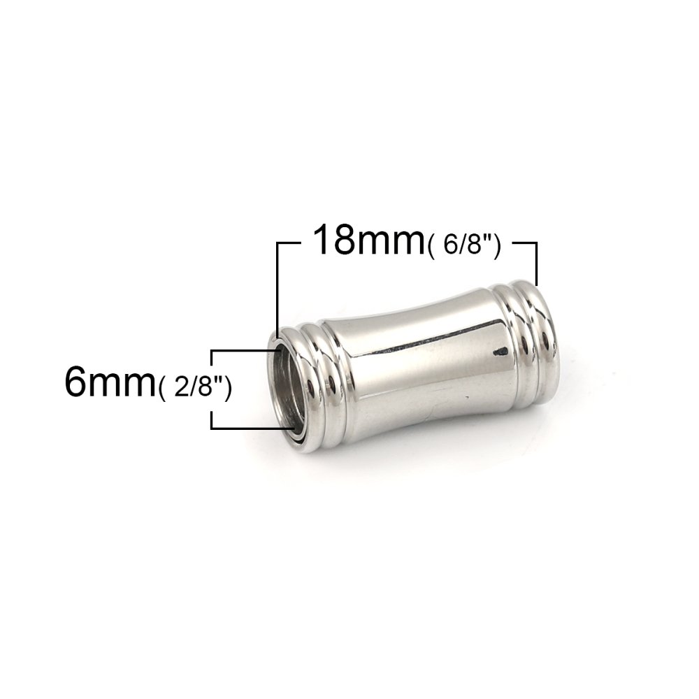 Chiusura magnetica Acciaio inox 06 mm Argento N°03