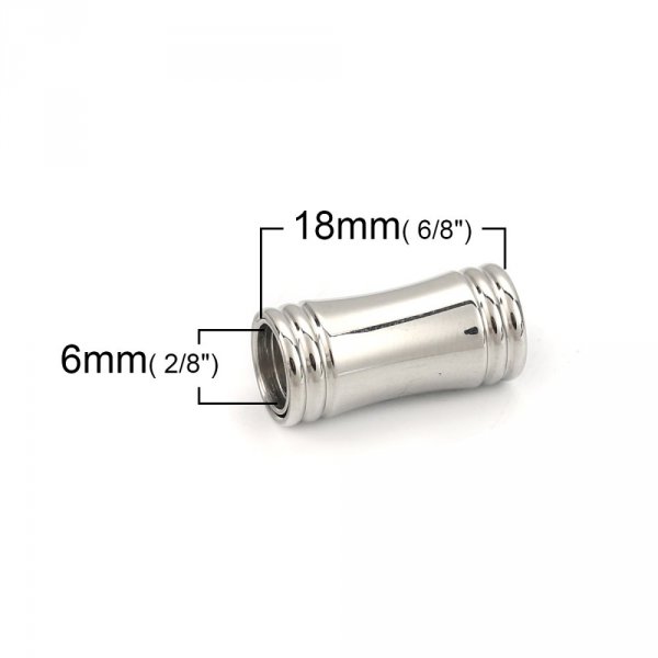 Chiusura magnetica Acciaio inox 06 mm Argento N&deg;03