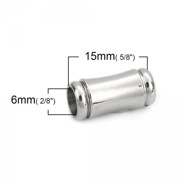 Chiusura magnetica Acciaio inox 06 mm Argento N&deg;04