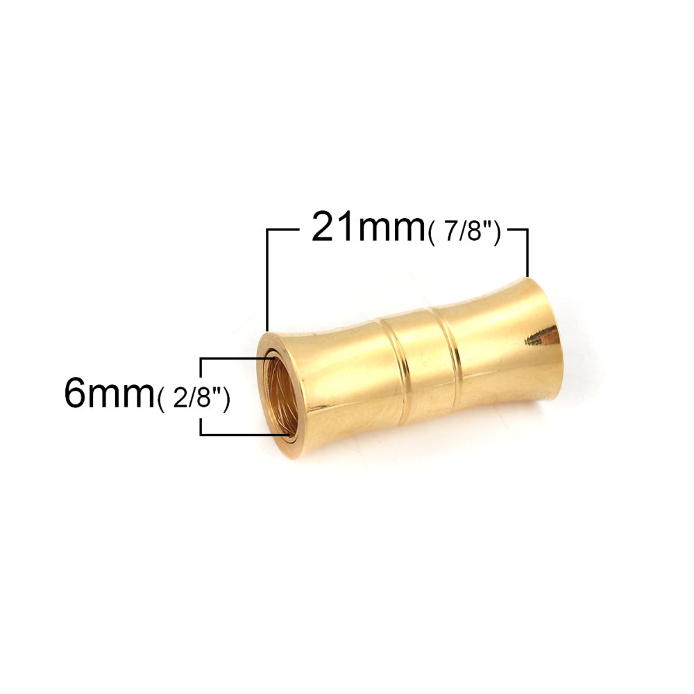 Chiusura magnetica Acciaio inossidabile 06 mm Oro N°06