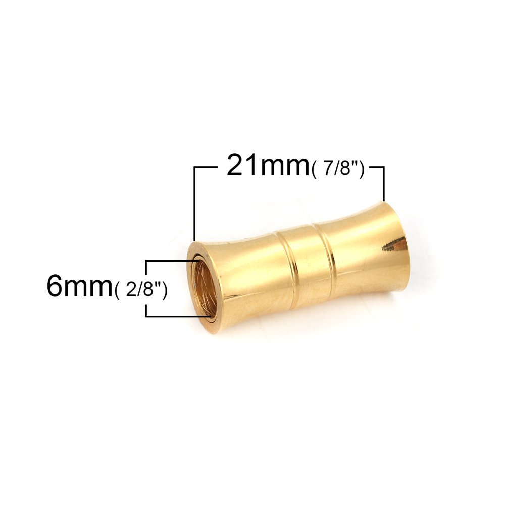 Chiusura magnetica Acciaio inossidabile 06 mm Oro N°06