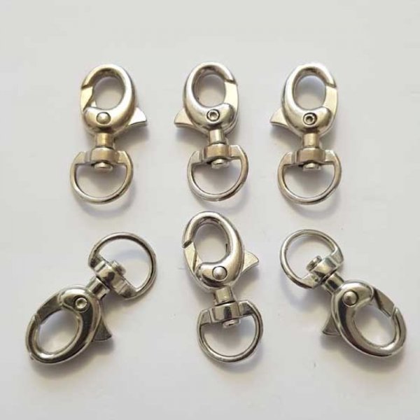 Fermoir mousqueton N&deg;07-02 Argent