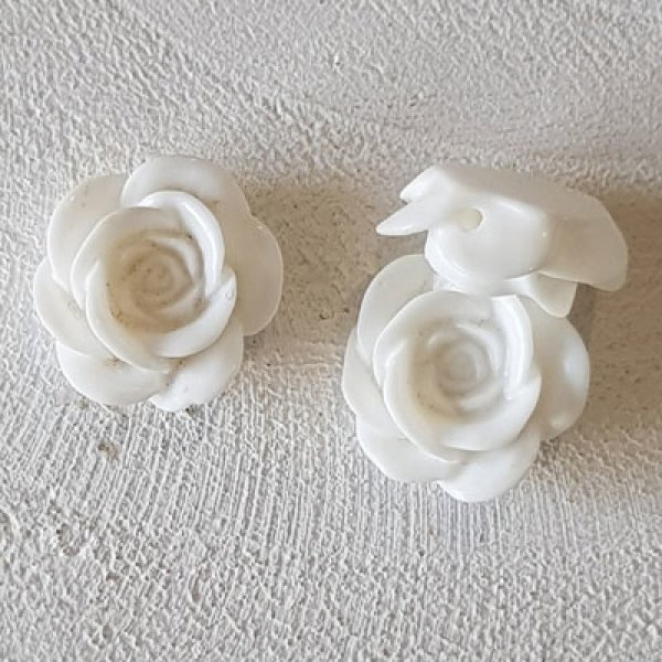 Fiore sintetico 17 mm N&deg;04-03 Bianco