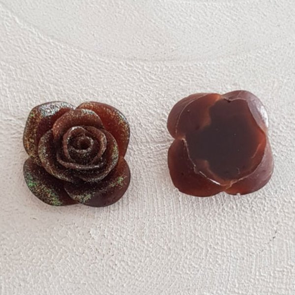 Fiore sintetico 20 mm N&deg;05-16 Marrone